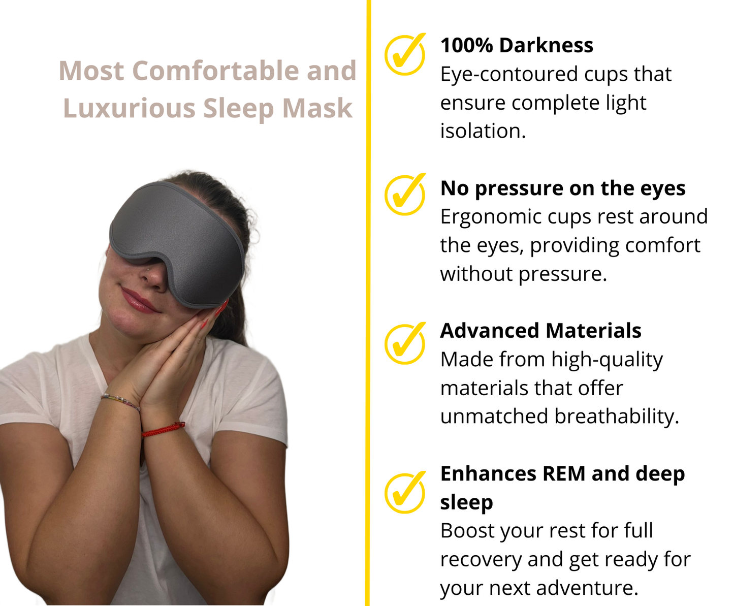Máscara de Sono de Alta Qualidade