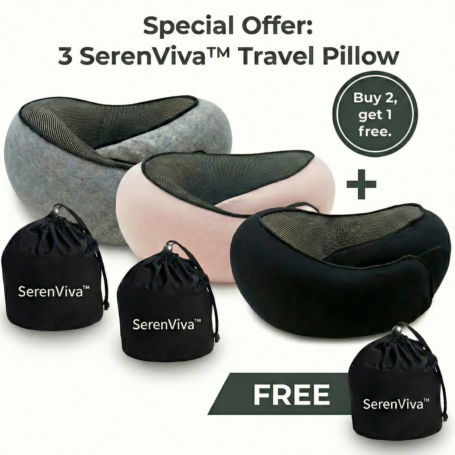 SerenViva™ Travel Pillow
